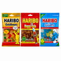 3er-Box – drei Sorten halal Fruchtgummi: Goldbears, Happy Cola, Schlümpfe